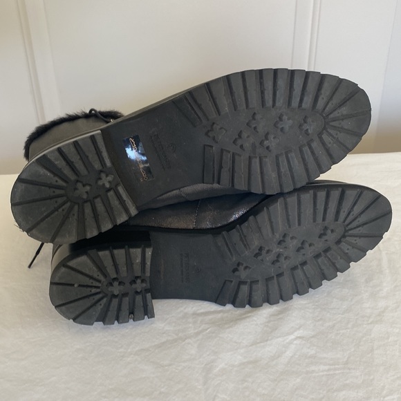 Peter Kaiser Leather Lace Up Ankle Boots Silver Gray - Picture 13 of 16